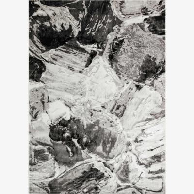The Rug Seller Blaze BLZ03 Abstract Marble Rugs in Silver Grey