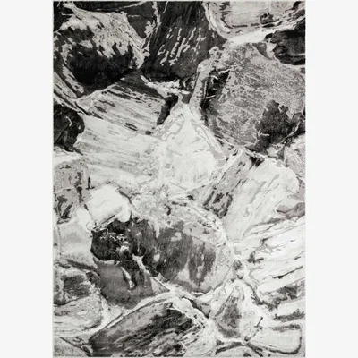 The Rug Seller Blaze BLZ03 Abstract Marble Rugs in Silver Grey