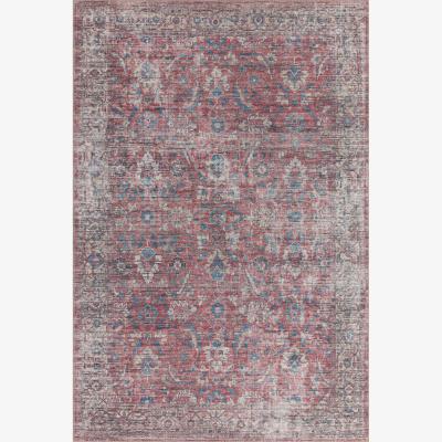 The Rug Seller Kaya Mona KY10 Traditional Persian Floral Rugs in Red Blue