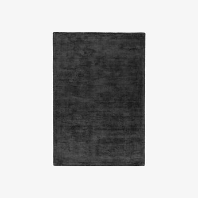 The Rug Seller Reko Plain Vicose Rugs in Charcoal Grey&nbsp;200x300cm