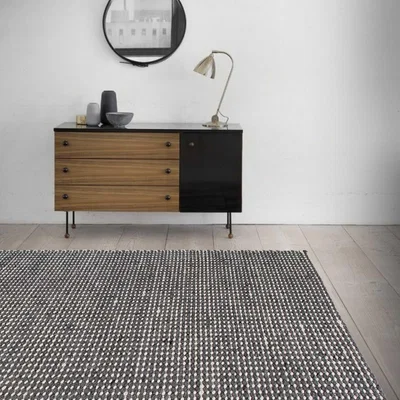 The Rug Seller Moonscape rugs by Ana & Noush in Beige and Grey
