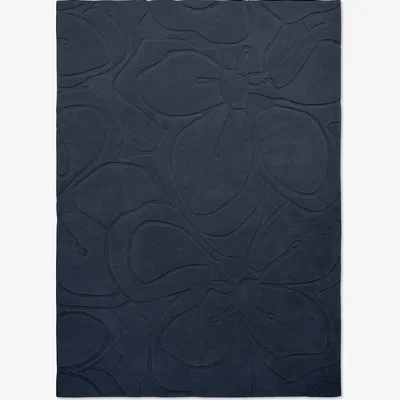 The Rug Seller Romantic Magnolia 162708 Rugs by Ted Baker in Dark Blue140x200cm