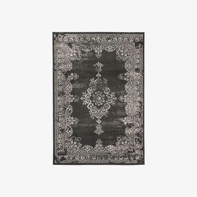 The Rug Seller Revive Rugs RE03 in Charcoal