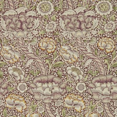 The Rug Seller Wandle Wallpaper 216424 by Morris & Co in Wine Saffron&nbsp;Roll