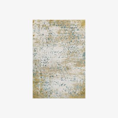 The Rug Seller Stella Modern Abstract Wool Rugs 47205 JC400 in Gold200x300cm
