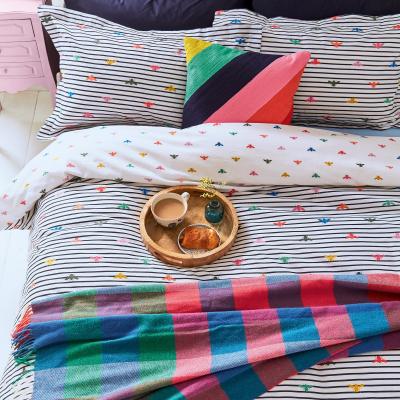 The Rug Seller Rainbow Bee Cotton Bedding Set by Joules in Multi&nbsp;220x230cm