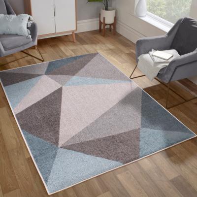 The Rug Seller Ultimate Spirit Kite Geometric Rugs in Teal Blue