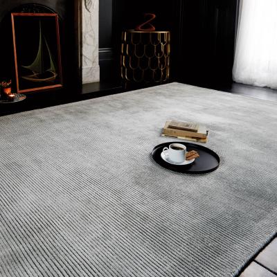 The Rug Seller Reko Plain Vicose Rugs in French Grey&nbsp;120x170cm