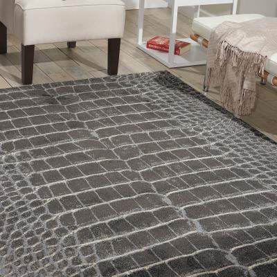 The Rug Seller Maxell Rugs MAE09 by Nourison in Charcoal
