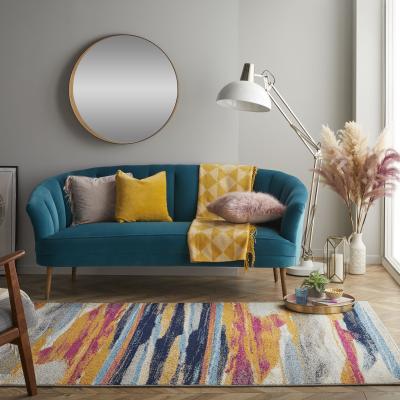 The Rug Seller Gilbert 83 X Abstract Stripe Woven Rugs in Multi