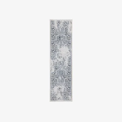 The Rug Seller Victoriana Traditional Distressed Runner Rugs in Grey Mist67x240cm
