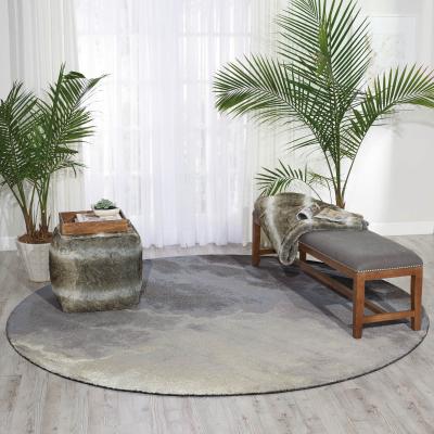 The Rug Seller Nourison Twilight Circular Rugs TWI18 by Nourison in Storm