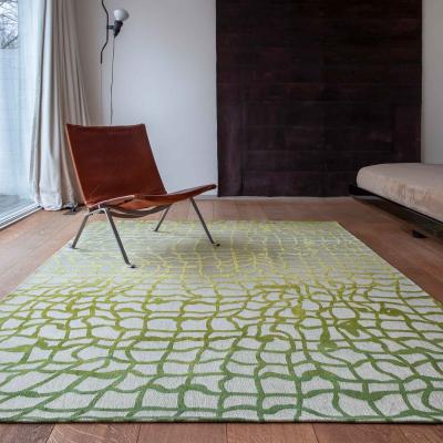 The Rug Seller Louis De Poortere Modern Abstract Mad Men Dedalo Rugs 9204 in Republic Green&nbsp;80x150cm