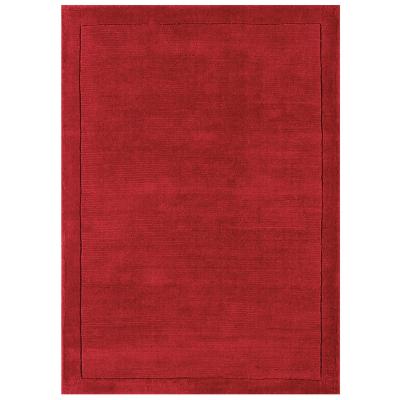 The Rug Seller York Plain Wool Rugs in Poppy Red&nbsp;120x170cm