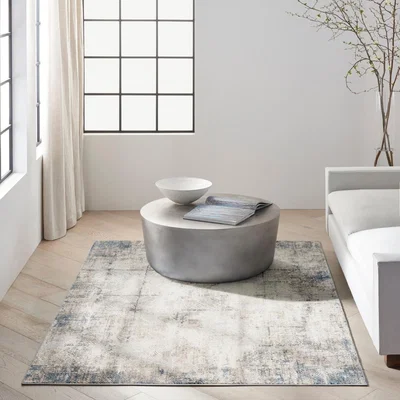 The Rug Seller Calvin Klein Infinity Rugs CK022 IFN03 in Ivory Grey122x183cm