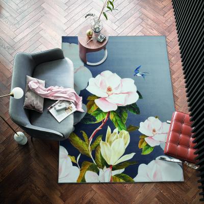 The Rug Seller Opal Grey Floral Print Rugs 53704 by Ted Baker in Grey170x240cm