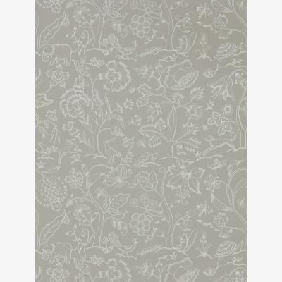 The Rug Seller Middlemore Wallpaper 216697 by Morris & Co in Linen Chalk White&nbsp;Roll