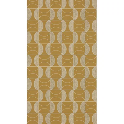 The Rug Seller Shinku Geometric Wallpaper 111940 by Scion in Turmeric Orange&nbsp;Roll