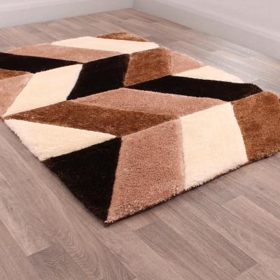 The Rug Seller Blazon Geometric Rugs in Natural Beige&nbsp;80x150cm