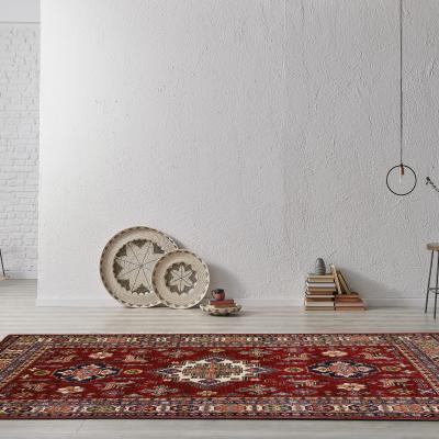 The Rug Seller Kazak Supreme Traditional Wool Rugs 46226 in Red Multi&nbsp;176x120cm