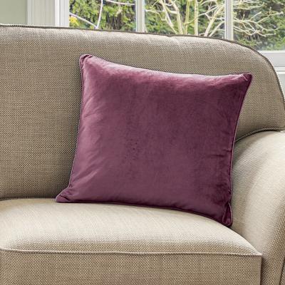 The Rug Seller Nigella Velvet Cushion by Laura Ashley in Dusky Rose Pink50x50cm