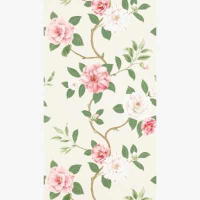 The Rug Seller Christabel Wallpaper 213374 by Sanderson in Coral Ivory White&nbsp;Roll
