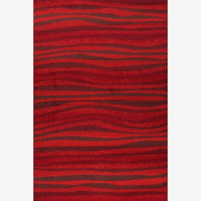 The Rug Seller Waves Stripe Rugs in Red&nbsp;60x110cm