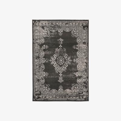 The Rug Seller Revive Traditional Medallion Rugs RE03 in Charcoal Grey&nbsp;120x170cm