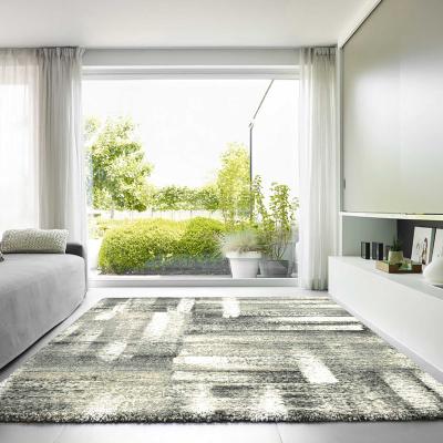 The Rug Seller Mehari Abstract Stripe Rugs 23182 6258 in Dark Grey&nbsp;80x150cm