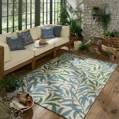 The Rug Seller Willow Boughs Indoor Outdoor Rugs 428607 by Morris & Co in Leafy Arbor