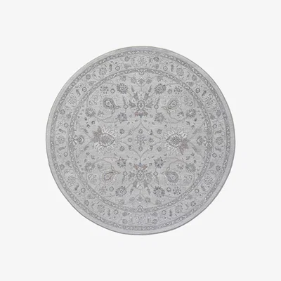 The Rug Seller Da Vinci Traditional Round Circle Rug 57166 9295 in Taupe&nbsp;200x200cm