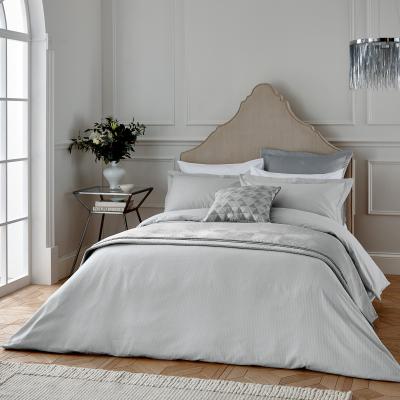 The Rug Seller Deco Stripe Bedding by Helena Springfield in Silver Grey200x200cm
