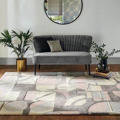 The Rug Seller Segments Rugs in Stone 41901 by Harlequin
