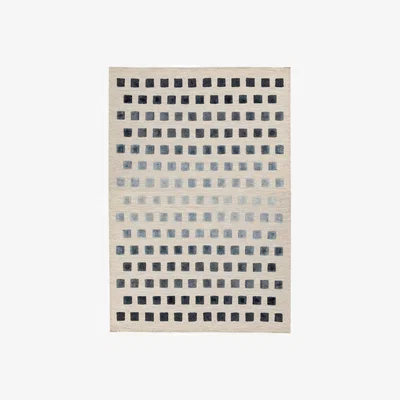 The Rug Seller Theo Squares Rugs in Silvery&nbsp;160x230cm