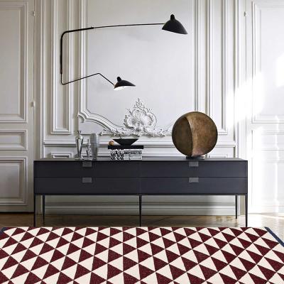 The Rug Seller Maroon Shards rugs by Ana & Noush in Maroon and Blue