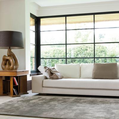 The Rug Seller Traces Luxury Viscose Rugs 203 001 600 in Brown by Ligne Pure&nbsp;200x300cm