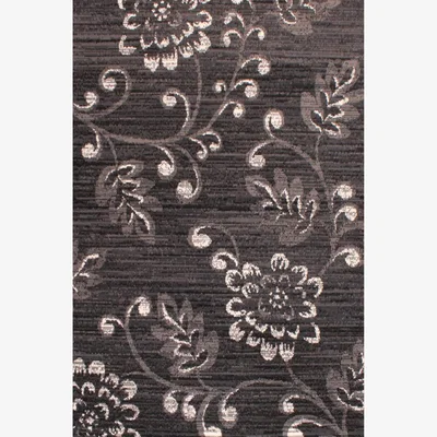 The Rug Seller Verso Floral Rugs in Dark Grey&nbsp;120x160cm