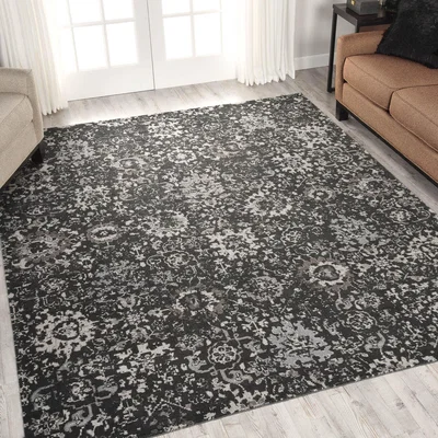 The Rug Seller Nourison Twilight Rugs TWI13 in Onyx