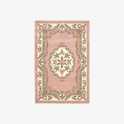 The Rug Seller Shensi Traditional Wool Rugs in Rose Pink&nbsp;60x120cm