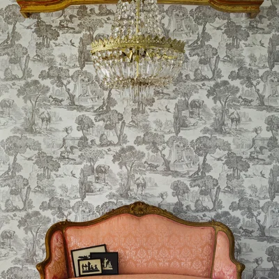 The Rug Seller Versailles Wallpaper 99 15061 by Cole & Son in Charcoal GreyRoll