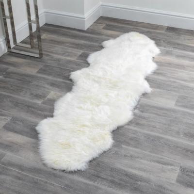 The Rug Seller Loburn New Zealand Sheepskin Rug in Natural WhiteDouble