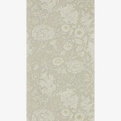The Rug Seller Double Bough Wallpaper 216684 by Morris & Co in Pewter Grey&nbsp;Roll