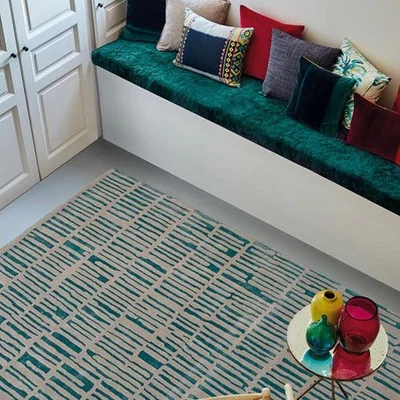 The Rug Seller Skintilla Rugs in Kingfisher 41707 by Harlequin