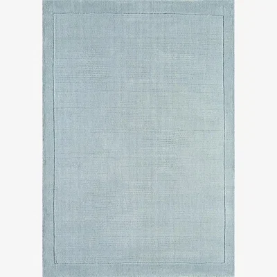 The Rug Seller York Plain Wool Rugs in Duck Egg Blue&nbsp;60x120cm