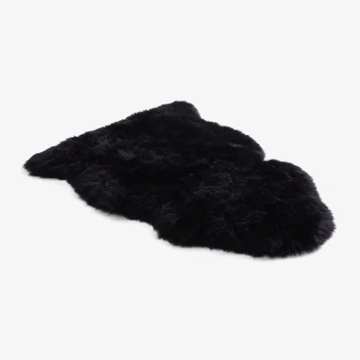 The Rug Seller Long Wool Sheepskin Rugs in Black&nbsp;Secto