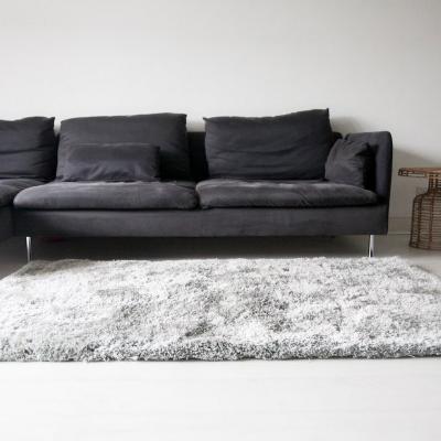 The Rug Seller Aruba Shaggy Rugs in Silver