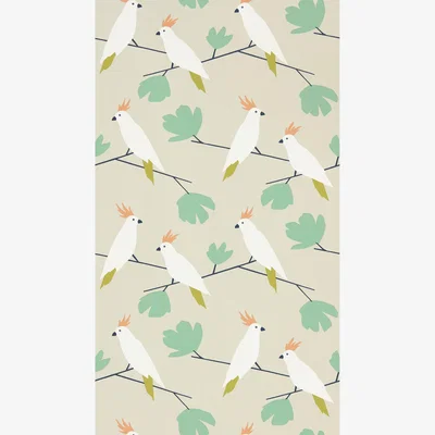 The Rug Seller Love Birds Wallpaper 112219 by Scion in Flamenco Orange&nbsp;Roll