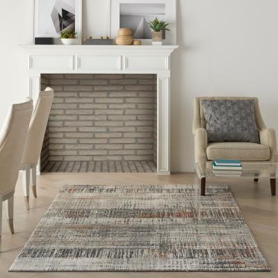 The Rug Seller Tangra TNR04 Abstract Rug by Nourison in Multicolour162x223cm