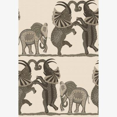 The Rug Seller Safari Dance Wallpaper 8036 by Cole & Son in Parchment WhiteRoll