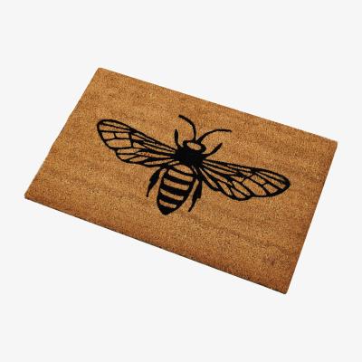 The Rug Seller Bee Coir Doormats in Natural40x60cm